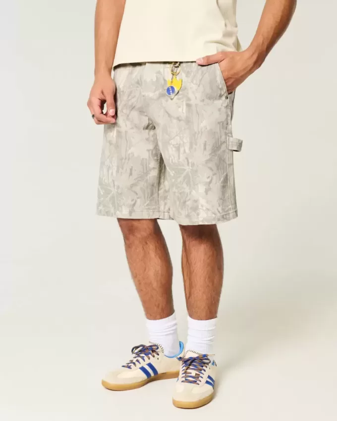 Pantaloni scurți din blugi Camo Baggy Pantaloni scurți din blugi Camo Baggy