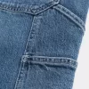 Pantaloni scurți din blugi Painter, cu spalare medie Pantaloni scurți din blugi Painter, cu spalare medie
