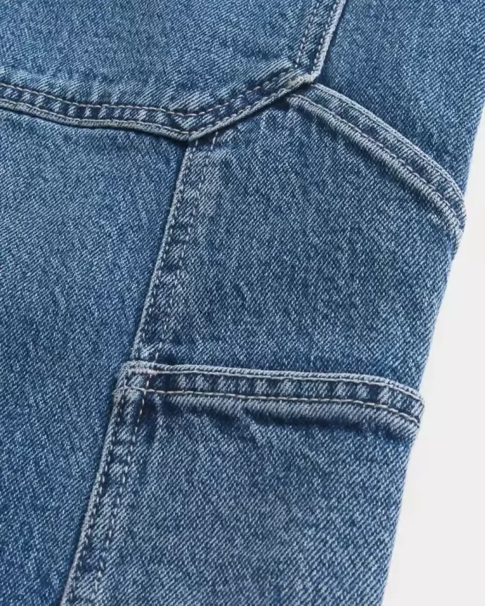 Pantaloni scurți din blugi Painter, cu spalare medie Pantaloni scurți din blugi Painter, cu spalare medie