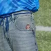 Pantaloni scurți din denim cu spalare medie Taz Graphic