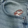 Pantaloni scurți din denim cu spalare medie Taz Graphic