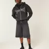 Pantaloni scurți din denim Star Graphic Super Baggy Pantaloni scurți din denim Star Graphic Super Baggy