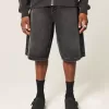 Pantaloni scurți din denim Star Graphic Super Baggy Pantaloni scurți din denim Star Graphic Super Baggy