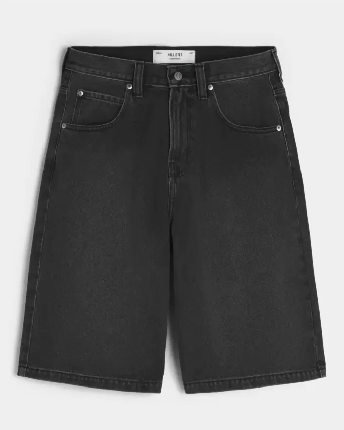 Pantaloni scurți din denim Star Graphic Super Baggy Pantaloni scurți din denim Star Graphic Super Baggy