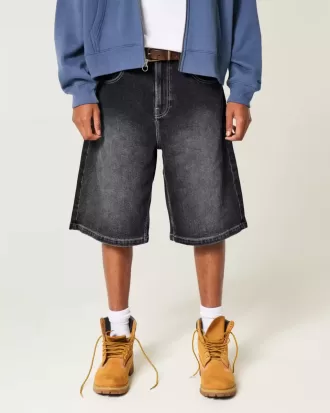 Pantaloni scurți din denim super largi