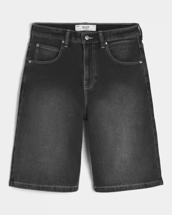 Pantaloni scurți din denim super largi Pantaloni scurți din denim super largi
