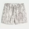 Pantaloni scurți din lână camuflat la jumătatea coapsei