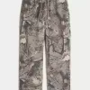 Pantaloni scurți din lână camuflat la jumătatea coapsei