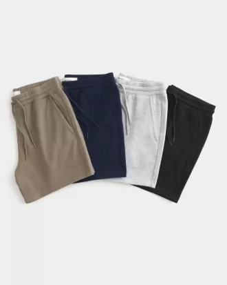 Pantaloni scurți din lână deasupra genunchiului, pachet de 4