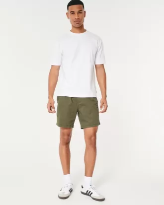 Pantaloni scurți din twill, 7″
