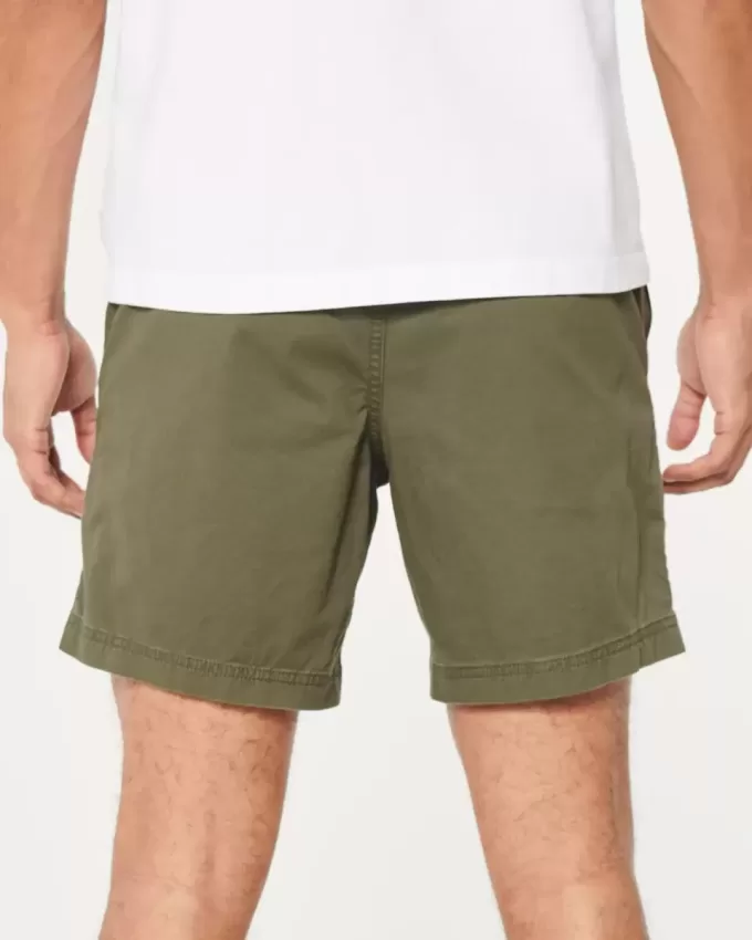 Pantaloni scurți din twill, 7″