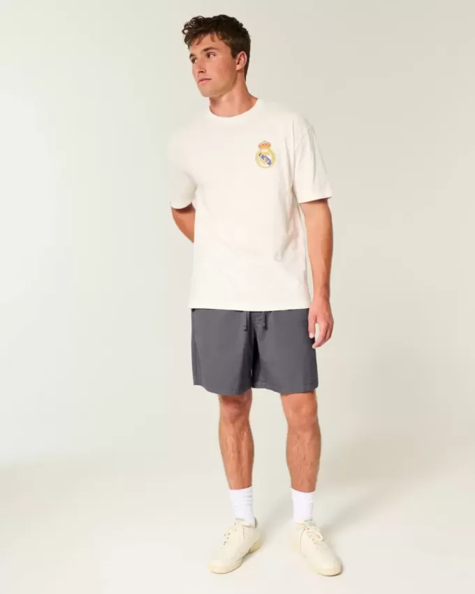 Pantaloni scurți din twill deasupra genunchiului Pantaloni scurți din twill deasupra genunchiului