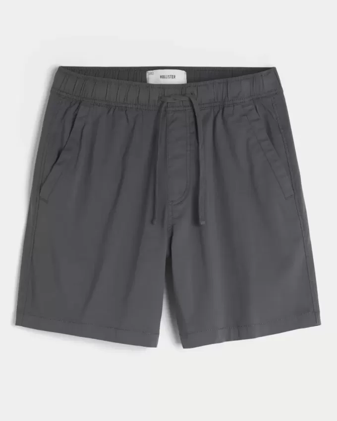 Pantaloni scurți din twill deasupra genunchiului Pantaloni scurți din twill deasupra genunchiului