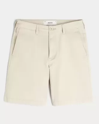 Pantaloni scurți din twill până la genunchi