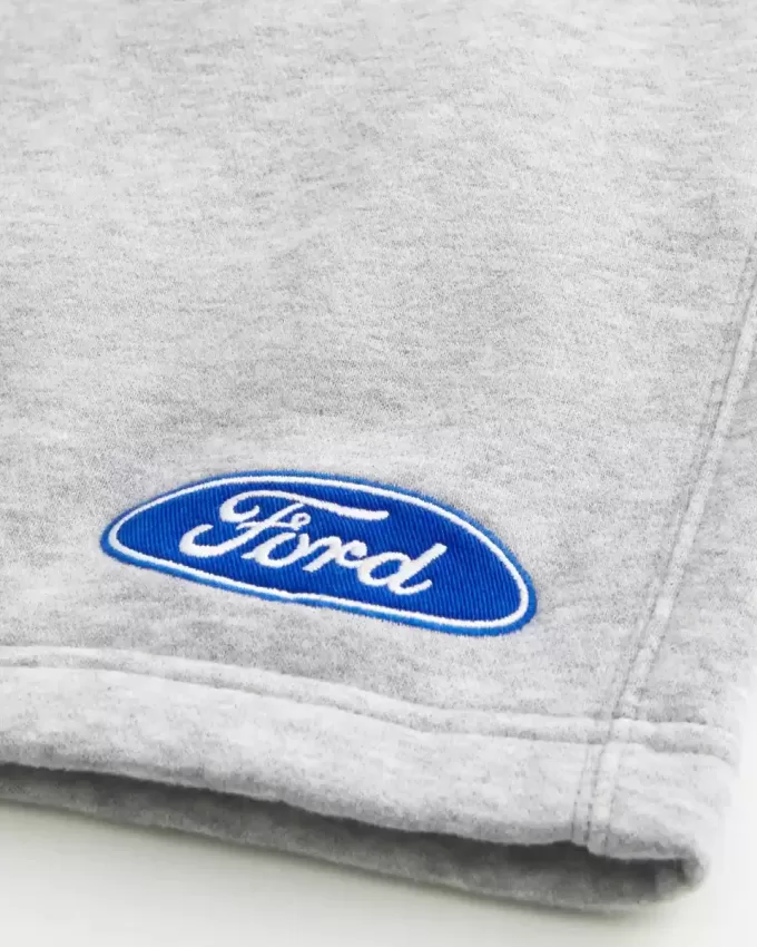 Pantaloni scurți Ford Graphic Hollister Feel Good Fleece la mijlocul coapsei
