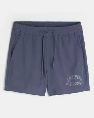 Pantaloni scurți grafic activ la jumătatea coapsei