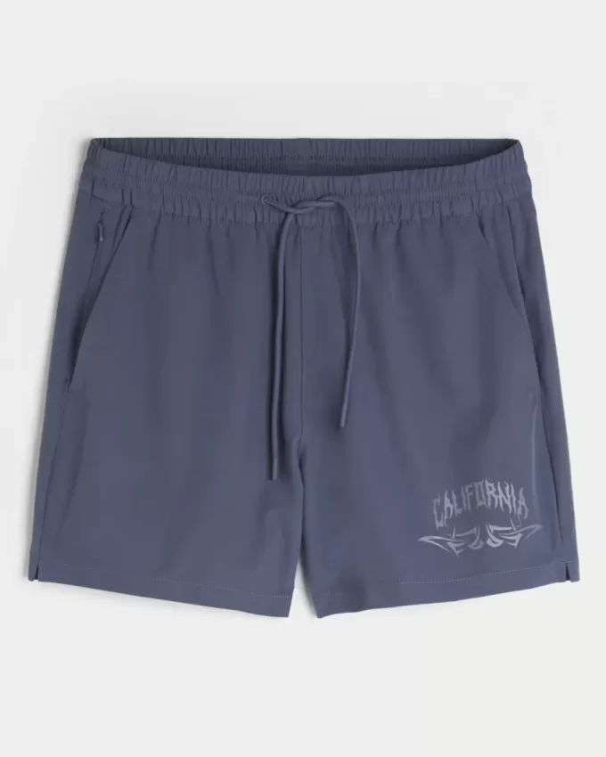 Pantaloni scurți grafic activ la jumătatea coapsei Pantaloni scurți grafic activ la jumătatea coapsei