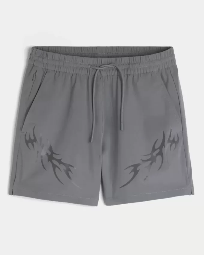 Pantaloni scurți grafic activ la jumătatea coapsei Pantaloni scurți grafic activ la jumătatea coapsei