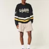 Pantaloni scurți Hollister Feel Good Fleece la mijlocul coapsei Pantaloni scurți Hollister Feel Good Fleece la mijlocul coapsei