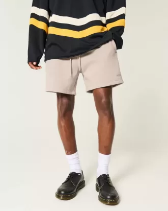 Pantaloni scurți Hollister Feel Good Fleece la mijlocul coapsei