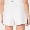 Pantaloni scurți Hollister Livvy cu talie mare, din amestec de in Pantaloni scurți Hollister Livvy cu talie mare, din amestec de in