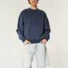 Pantaloni scurți largi din denim Pantaloni scurți largi din denim