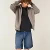 Pantaloni scurți largi din denim Pantaloni scurți largi din denim