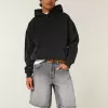 Pantaloni scurți largi din denim Pantaloni scurți largi din denim