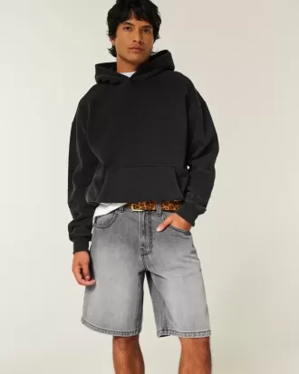 Pantaloni scurți largi din denim