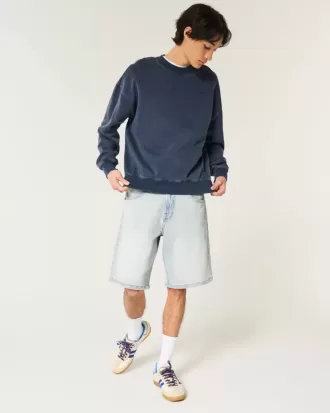 Pantaloni scurți largi din denim