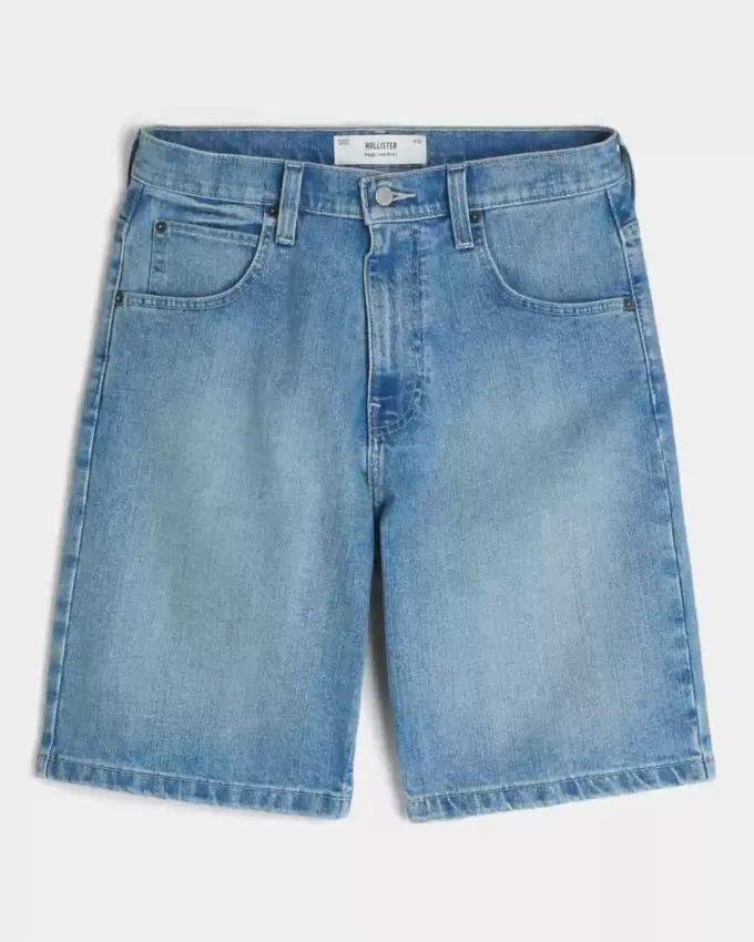 Pantaloni scurți largi din denim Pantaloni scurți largi din denim