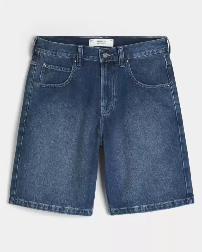 Pantaloni scurți largi din denim Pantaloni scurți largi din denim