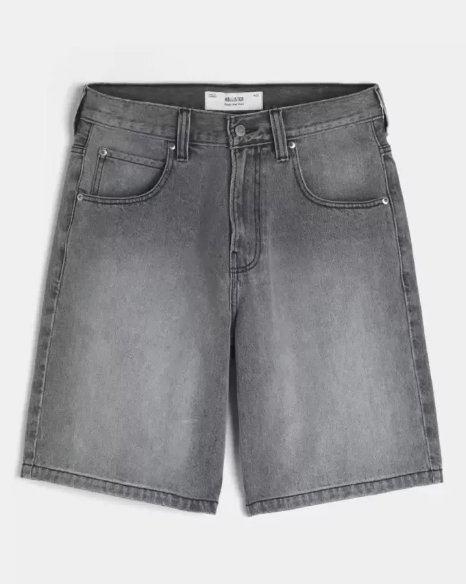 Pantaloni scurți largi din denim Pantaloni scurți largi din denim