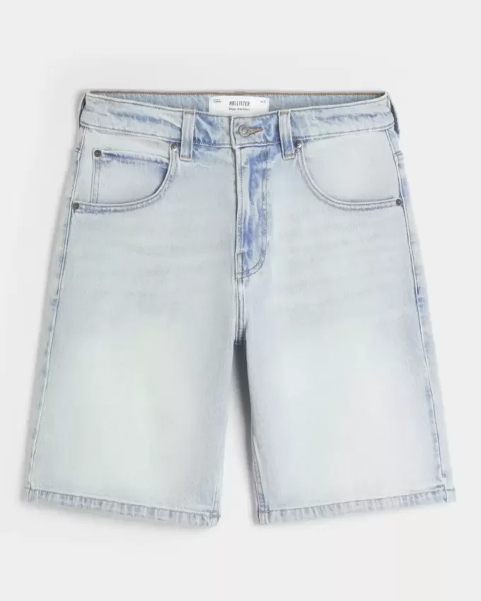 Pantaloni scurți largi din denim Pantaloni scurți largi din denim