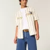 Pantaloni scurți largi din denim cu spălare medie