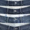 Pantaloni scurți largi din denim, cu talie joasă, spalat la culoare închisă, 5″ Pantaloni scurți largi din denim, cu talie joasă, spalat la culoare închisă, 5″