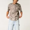 Pantaloni scurți largi din denim pentru pictori