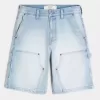 Pantaloni scurți largi din denim pentru pictori