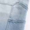Pantaloni scurți largi din denim pentru pictori