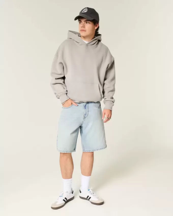 Pantaloni scurți largi din denim Star Graphic