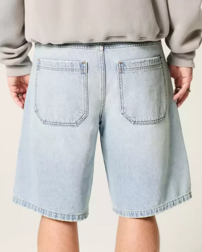Pantaloni scurți largi din denim Star Graphic