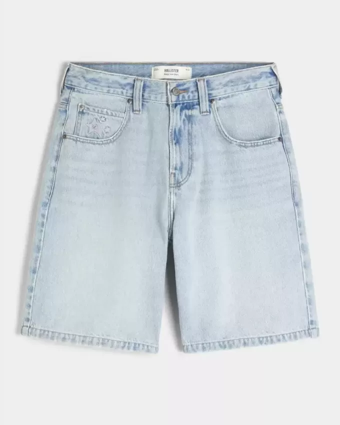 Pantaloni scurți largi din denim Star Graphic