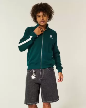 Pantaloni scurți largi din denim Tiger Graphic