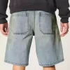 Pantaloni scurți largi din Jean uns