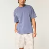 Pantaloni scurți largi Hollister Feel Good Fleece deasupra genunchiului