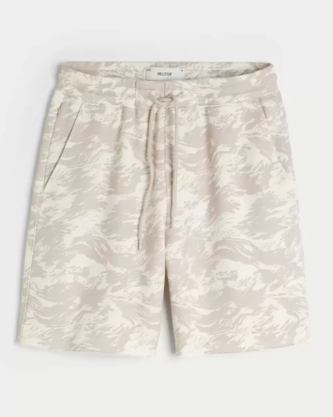 Pantaloni scurți largi Hollister Feel Good Fleece deasupra genunchiului
