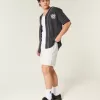 Pantaloni scurți lângi din lână la jumătatea coapsei Pantaloni scurți lângi din lână la jumătatea coapsei