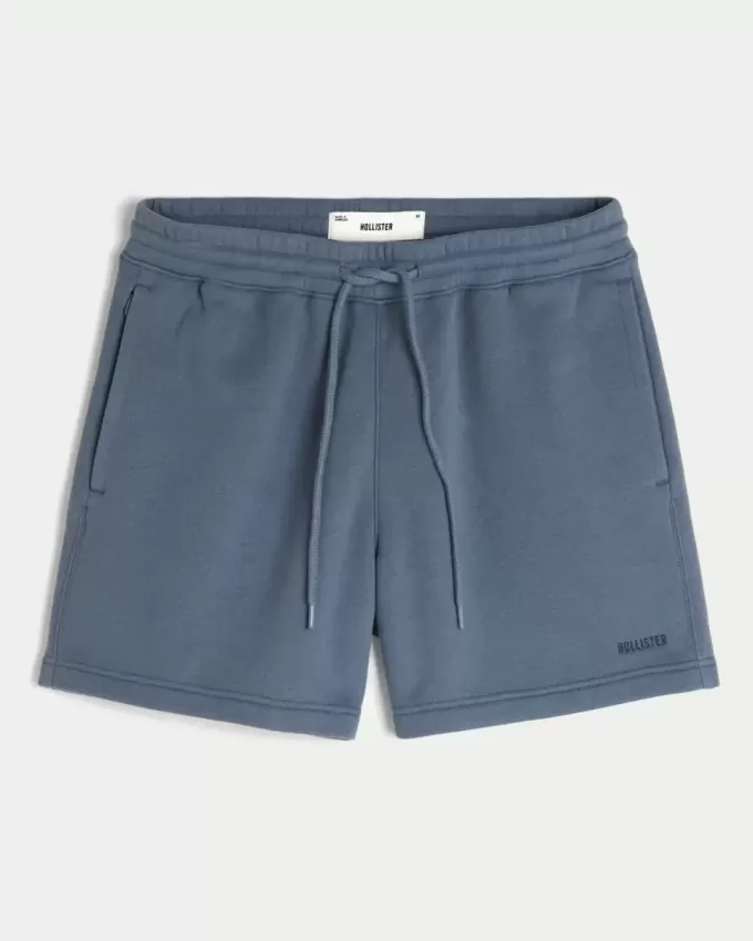 Pantaloni scurți lângi din lână la jumătatea coapsei Pantaloni scurți lângi din lână la jumătatea coapsei
