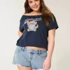 Pantaloni scurți mini din denim cu talie joasă, cu spalare ușoară Pantaloni scurți mini din denim cu talie joasă, cu spalare ușoară