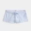 Pantaloni scurți mini fleece cu dantelă Pantaloni scurți mini fleece cu dantelă
